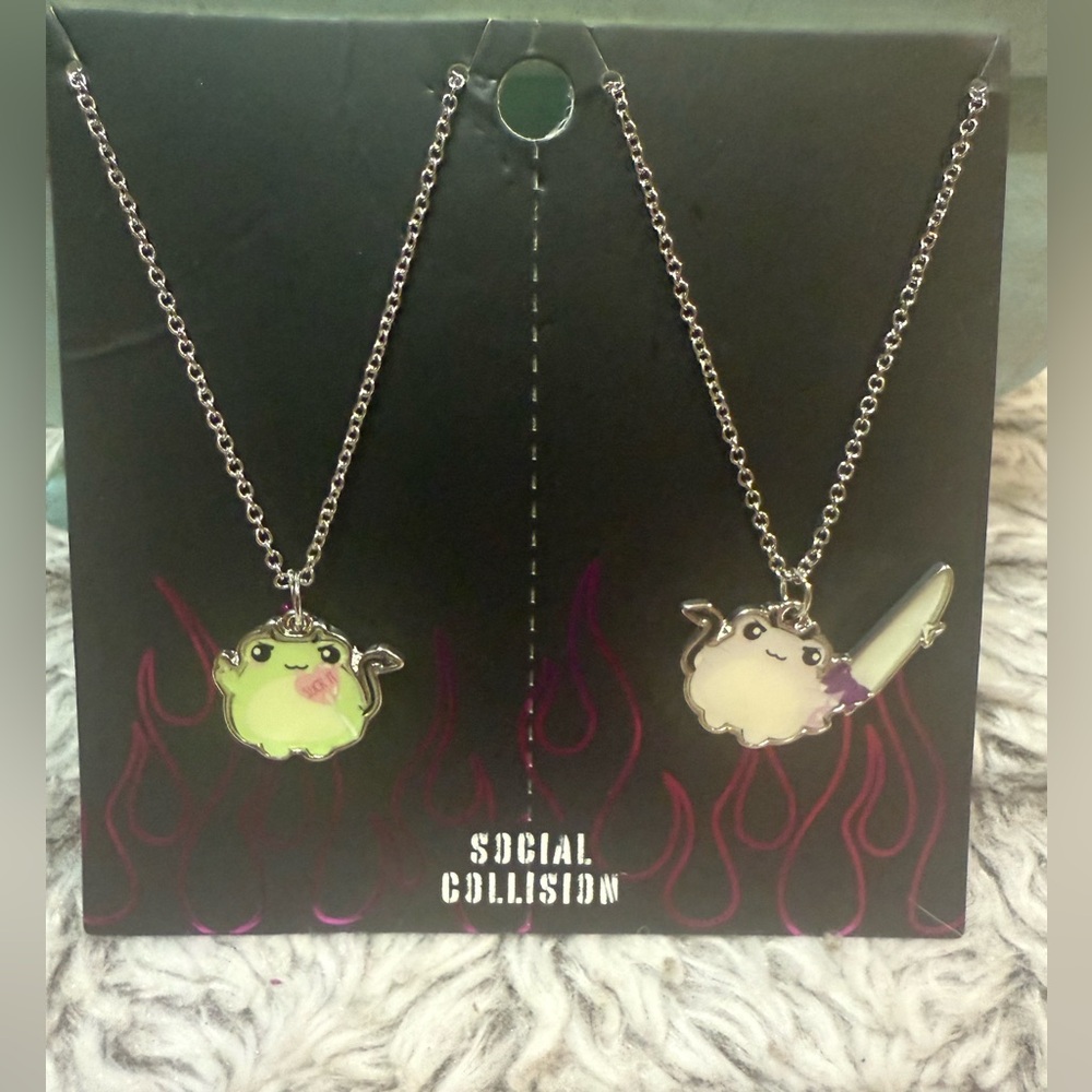 NWT Social Collision Cute Character Necklaces